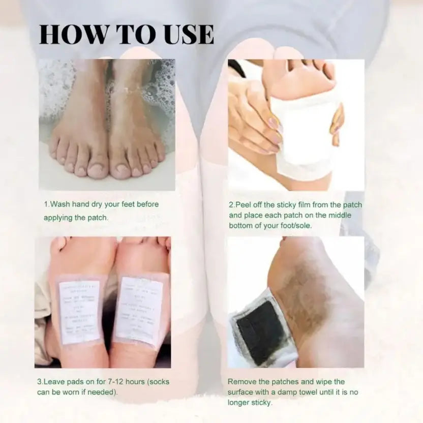 (Pack of 2) Foot Detox Pads – 20 Patches for Overnight Foot Care & Relaxation