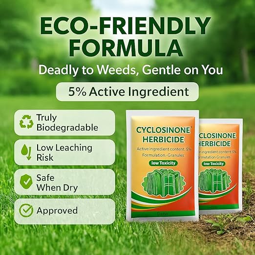 (Pack of 2) Cyclosinone Herbicide Weed Killer Granules – Powerful Weed Control & Plant Growth Support
