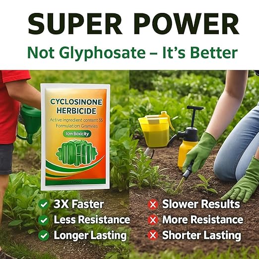 (Pack of 2) Cyclosinone Herbicide Weed Killer Granules – Powerful Weed Control & Plant Growth Support