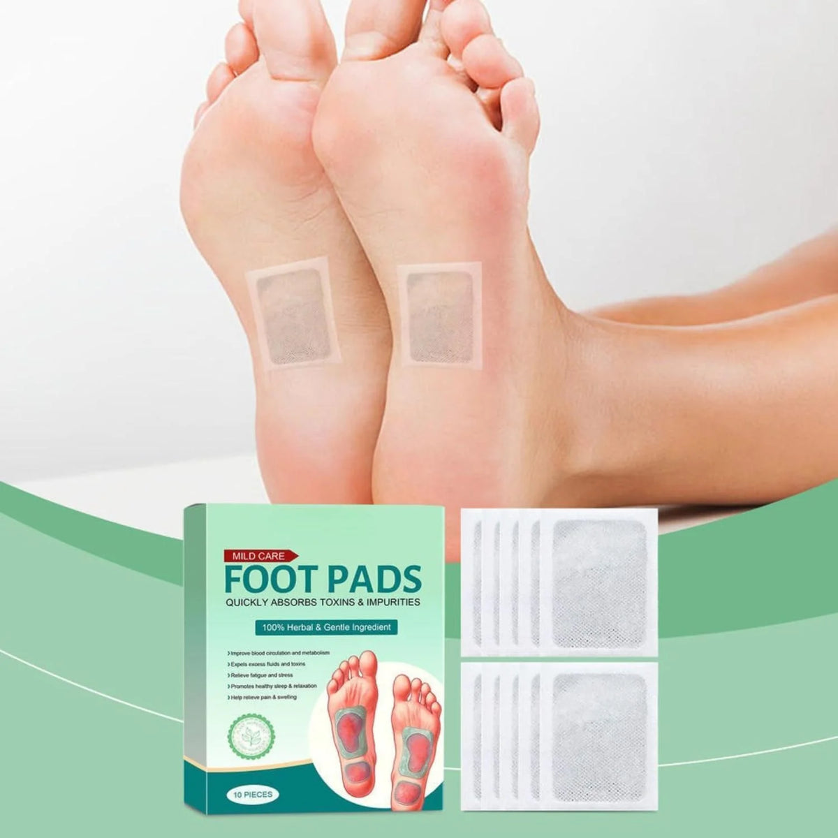 (Pack of 2) Foot Detox Pads – 20 Patches for Overnight Foot Care & Relaxation